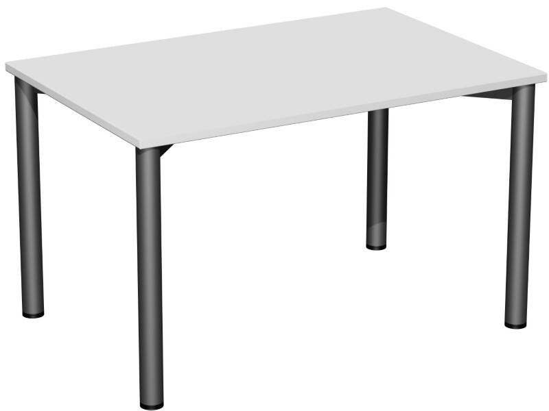 Speed Office Schreibtisch Rechteckig Hellgrau 1.200 (B) x 800 (T) x 720 (H) mm MFC (Melaminbeschichtete Spanplatte)