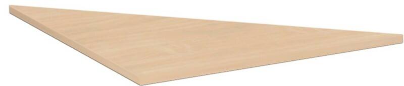 4 Fuß Flex Verkettungsplatte Dreieck 90°, inkl. Verkettungsmaterial, 800x800x, Buche