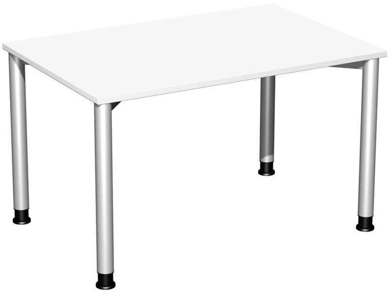 Speed Office Schreibtisch Rechteckig Weiß 1.200 (B) x 800 (T) x 800 (H) mm MFC (Melaminbeschichtete Spanplatte)