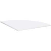 4 Fuß Flex Verkettungsplatte Viertelkreis 90° inkl. Verkettungsmaterial, 800x800, Weiß