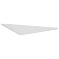 4 Fuß Flex Verkettungsplatte Dreieck 90°, inkl. Verkettungsmaterial, 800x800x, Lichtgrau