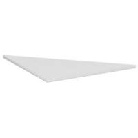 4 Fuß Flex Verkettungsplatte Dreieck 90°, inkl. Verkettungsmaterial, 800x800x, Lichtgrau