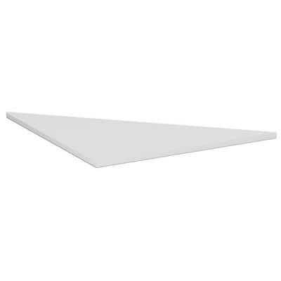 4 Fuß Flex Verkettungsplatte Dreieck 90°, inkl. Verkettungsmaterial, 800x800x, Lichtgrau