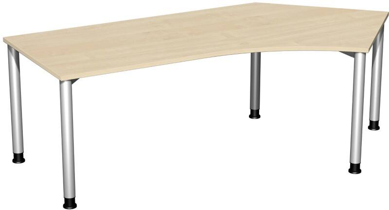 Speed Office Schreibtisch Freiform Ahorn 2.166 (B) x 1.130 (T) x 800 (H) mm MFC (Melaminbeschichtete Spanplatte)