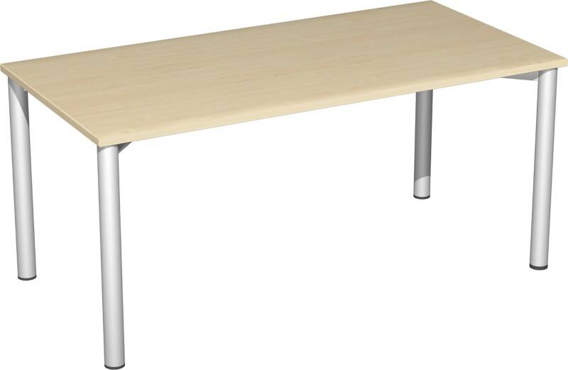 Speed Office Schreibtisch Rechteckig Ahorn 1.600 (B) x 800 (T) x 720 (H) mm MFC (Melaminbeschichtete Spanplatte)