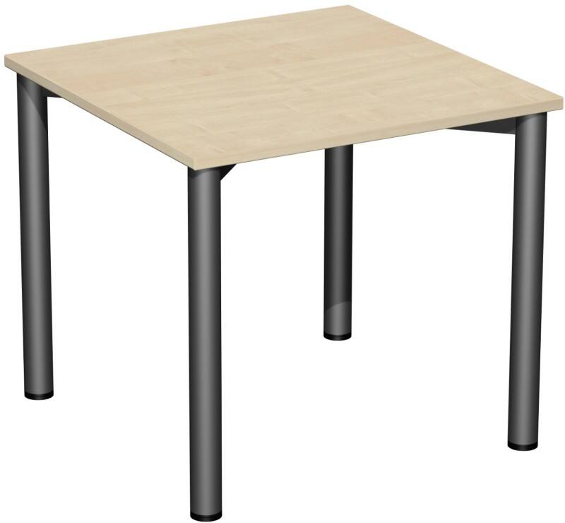 Speed Office Schreibtisch Rechteckig Ahorn 800 (B) x 800 (T) x 720 (H) mm MFC (Melaminbeschichtete Spanplatte)