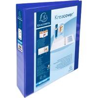 Exacompta Ringbuch Polypropylen DIN A4+ 2 Ringe 40 mm Blau 10 Stück