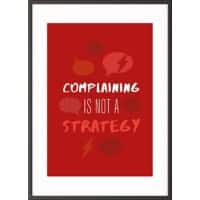 Paperflow Wandbild "Complaining is not a strategy" 600 x 800 mm
