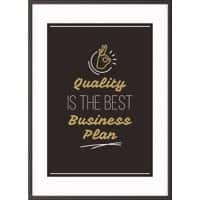 Paperflow Wandbild "Quality is the best business plan" 600 x 800 mm