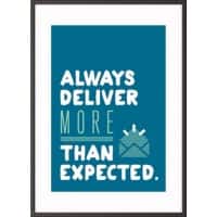 Paperflow Wandbild "Always deliver more than expected" 300 x 400 mm