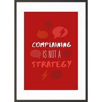 Paperflow Wandbild "Complaining is not a strategy" 400 x 500 mm