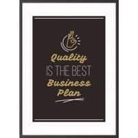 Paperflow Wandbild "Quality is the best business plan" 400 x 500 mm