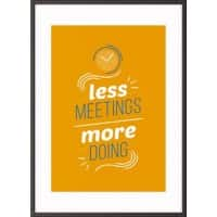 Paperflow Wandbild "Less meetings more doing" 500 x 700 mm