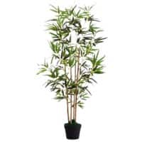 meet Bambus Künstliche Pflanze Holz, PES (Polyester) 160 cm Grün  