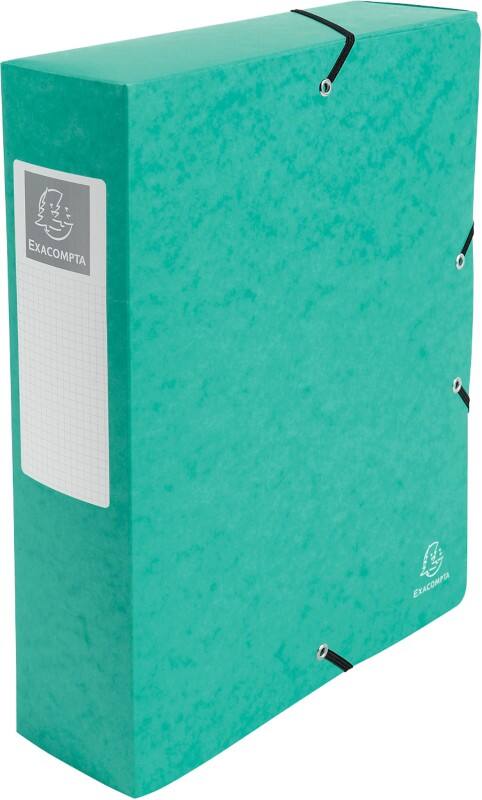 Exacompta Archivbox 50833E DIN A4+ Karton 25 (B) x 33 (H) cm Grün 8,0 cm 6 Stück