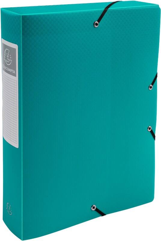 Exacompta OpaK Archivbox 59883E DIN A4 PP (Polypropylen) 25 (B) x 33 (H) cm Grün 6,0 cm 8 Stück