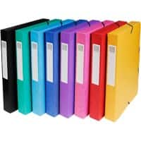 Exacompta Archivboxen 50400E DIN A4 Farbig sortiert Manila Karton 25 x 33 cm 8 Stück
