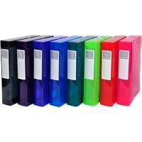 Exacompta Iderama Archivbox 59660E DIN A4 PP (Polypropylen) 25 (B) x 33 (H) cm Farbig sortiert 6,0 cm 8 Stück