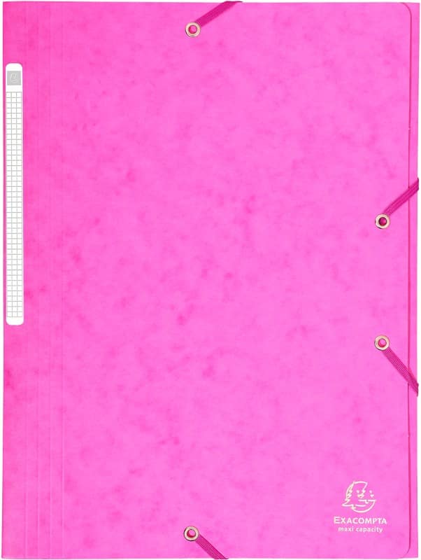 Exacompta Sammelmappe 17108H DIN A4 Rosa Pressspankarton 24 x 32 cm 25 Stück
