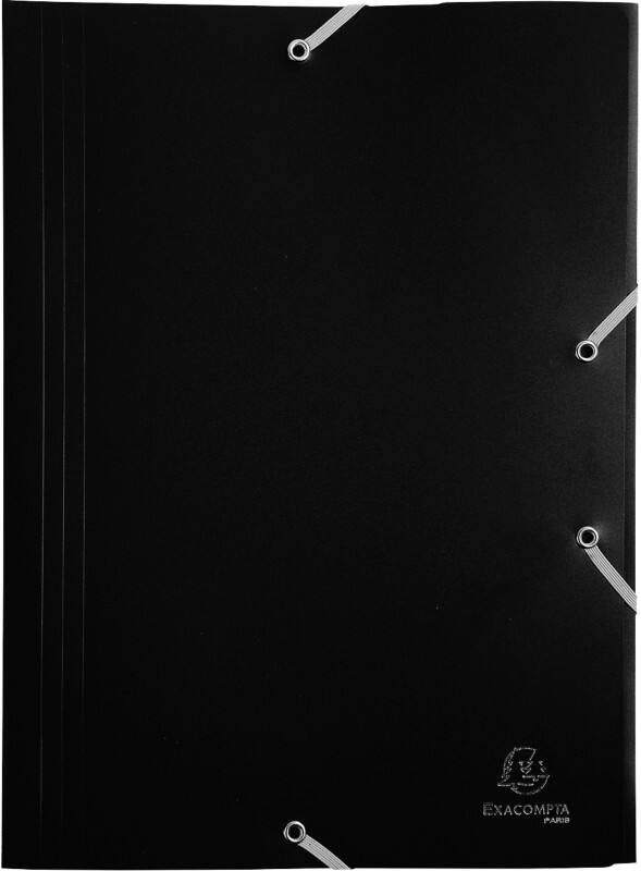 Exacompta Sammelmappe 55901E DIN A4 Schwarz Polypropylen 24 x 32 cm 30 Stück