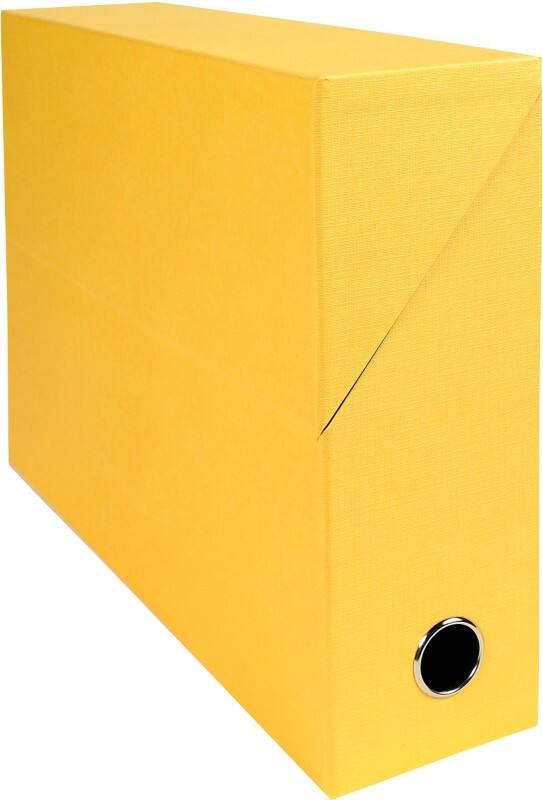 Exacompta Archivbox 89529E DIN A4 Pappkarton 9,5 (B) x 34,5 (T) x 26 (H) cm Gelb 9,0 cm 5 Stück