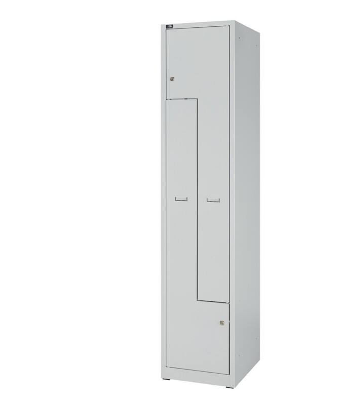 Bisley Light LIGHT Stahl Schließfach 8 Türen 8 Abteile Schlüssel 400 x 500 x 1.850 mm Hellgrau