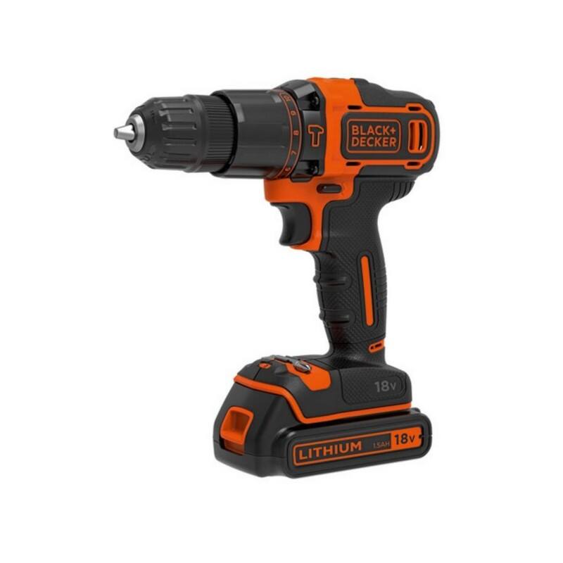 BLACK+DECKER Akku-Schlagbohrschrauber 1500 mAh BDCHD18KB-QW  