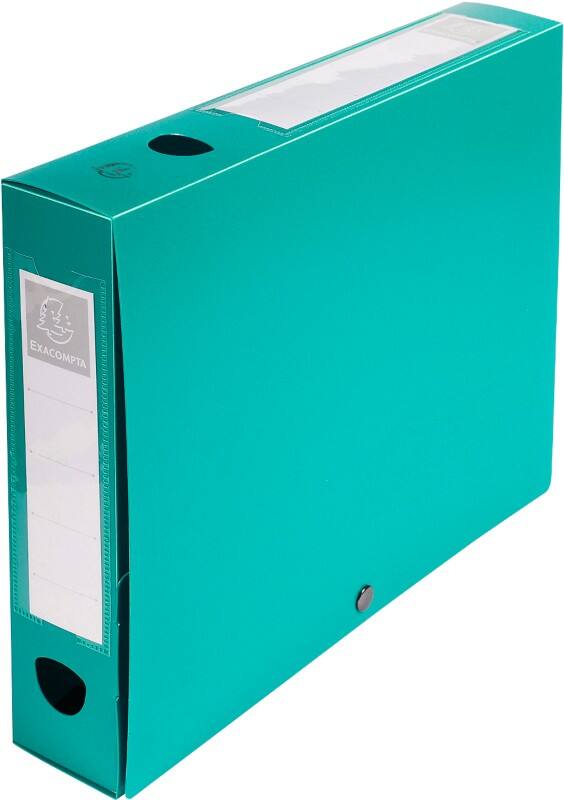 Exacompta Büro Archivbox 59633E DIN A4 PP (Polypropylen) 2,5 (B) x 3,3 (H) cm Grün 6,0 cm 10 Stück