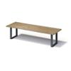 Bisley Fortis Table Regular, 3000 x 1000 mm, gerade Kante, geölte Oberfläche, O-Gestell, Oberfläche: P natürlich / Gestellfarbe: 334 anthrazitgrau