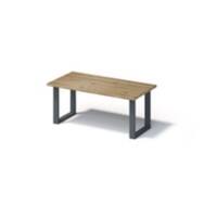 Bisley Fortis Table Regular, 1800 x 900 mm, gerade Kante, geölte Oberfläche, O-Gestell, Oberfläche: P natürlich / Gestellfarbe: 334 anthrazitgrau