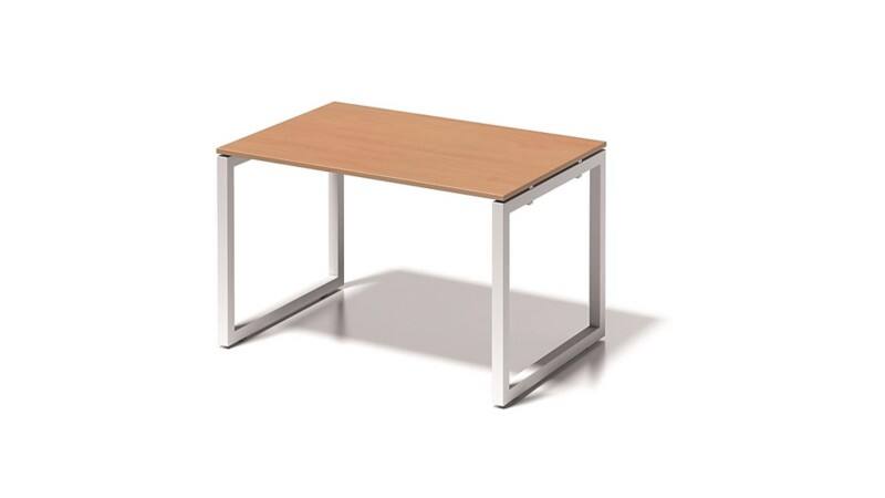 Bisley Cito Schreibtisch Rechteckig Buche O-Fuß-Gestell 1.200 (B) x 800 (T) x 740 (H) mm MFC (Melaminbeschichtete Spanplatte), Stahl