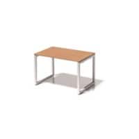 Cito Schreibtisch, 740 mm höhenfixes O-Gestell, H 19 x B 1200 x T 800 mm, Dekor buche, Gestell verkehrsweiß