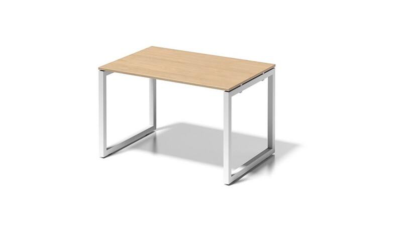 Bisley Cito Schreibtisch Rechteckig Ahorn O-Fuß-Gestell 1.200 (B) x 800 (T) x 740 (H) mm MFC (Melaminbeschichtete Spanplatte), Stahl