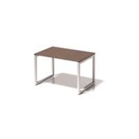 Cito Schreibtisch, 740 mm höhenfixes O-Gestell, H 19 x B 1200 x T 800 mm, Dekor nußbaum, Gestell verkehrsweiß