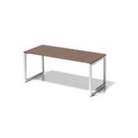 Cito Schreibtisch, 740 mm höhenfixes O-Gestell, H 19 x B 1800 x T 800 mm, Dekor nußbaum, Gestell verkehrsweiß