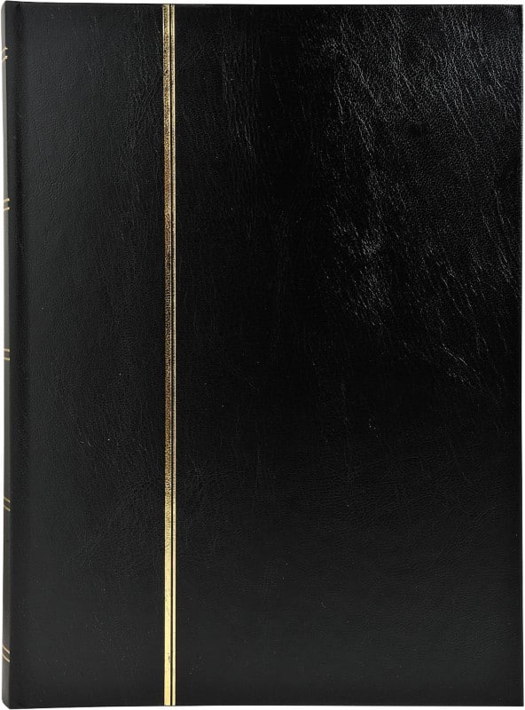 Exacompta Briefmarkenalbum Gebunden 22,5 x 30,5 cm Schwarz 64 Seiten