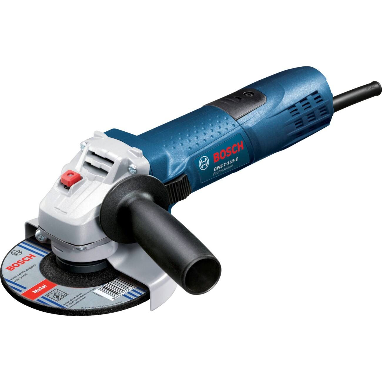 Bosch Winkelschleifer GWS 7-115 E Karton Blau, Schwarz