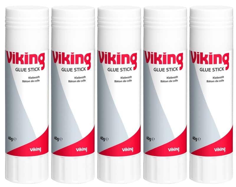 Viking Klebestift Permanent Transparent 5 Stück à 40 g