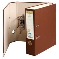 Exacompta Forever Ordner DIN A4 80 mm Braun 2 Ringe 53982E Pappkarton Hochformat 10 Stück