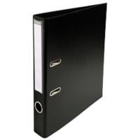 Exacompta PremTouch Ordner DIN A4 50 mm Schwarz 2 Ringe 53541E Pappkarton, PVC (Polyvinylchlorid) Hochformat 10 Stück
