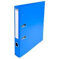 Exacompta PremTouch Ordner DIN A4 50 mm Blau 2 Ringe 53542E Pappkarton, PVC (Polyvinylchlorid) Hochformat 10 Stück