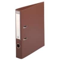 Exacompta PremTouch Ordner DIN A4 50 mm Braun 2 Ringe 53546E Pappkarton, PVC (Polyvinylchlorid) Hochformat 10 Stück