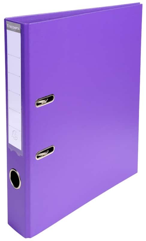 Exacompta Prem Touch Schmal Ordner DIN A4 50 mm Dunkelviolett 2 Ringe 53557E Kunststoff Hochformat  10 Stück