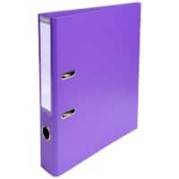 Exacompta PremTouch Ordner DIN A4 50 mm Violett 2 Ringe 53557E Pappkarton, PVC (Polyvinylchlorid) Hochformat 10 Stück