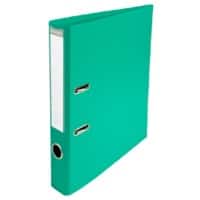 Exacompta PremTouch Ordner DIN A4 50 mm Grün 2 Ringe 53543E Pappkarton, PVC (Polyvinylchlorid) Hochformat 10 Stück