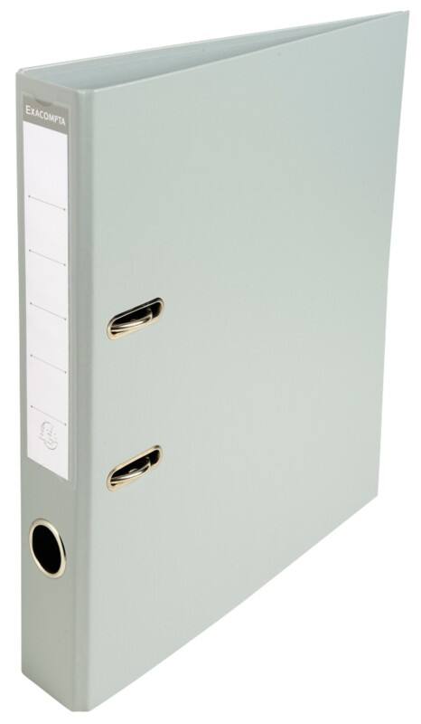 Exacompta Prem Touch Schmal Ordner DIN A4 50 mm Grau 2 Ringe 53540E Kunststoff Hochformat  10 Stück