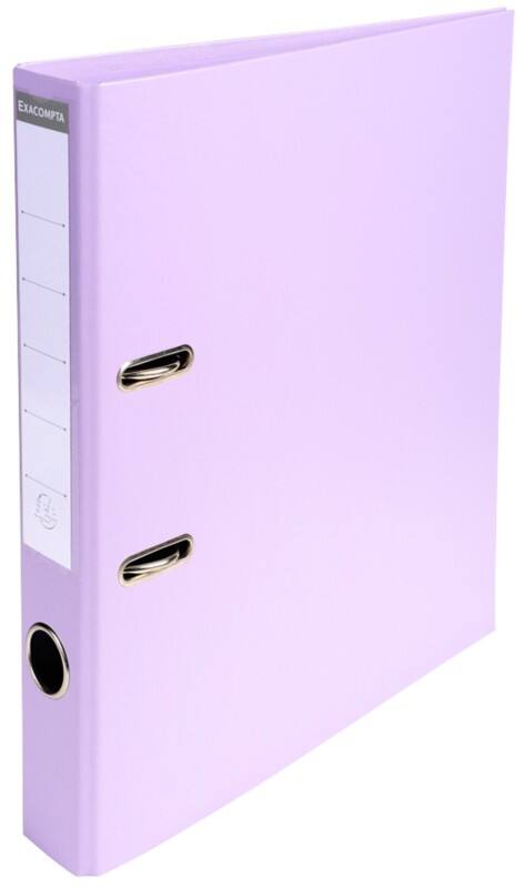 Exacompta Prem Touch Schmal Ordner DIN A4 50 mm Flieder 2 Ringe 53507E Kunststoff Hochformat  10 Stück