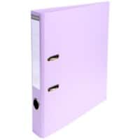 Exacompta PremTouch Ordner DIN A4 50 mm Violett 2 Ringe 53507E Pappkarton, PVC (Polyvinylchlorid) Hochformat 10 Stück
