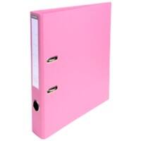 Exacompta PremTouch Ordner DIN A4 50 mm Rosa 2 Ringe 53555E Pappkarton, PVC (Polyvinylchlorid) Hochformat 10 Stück