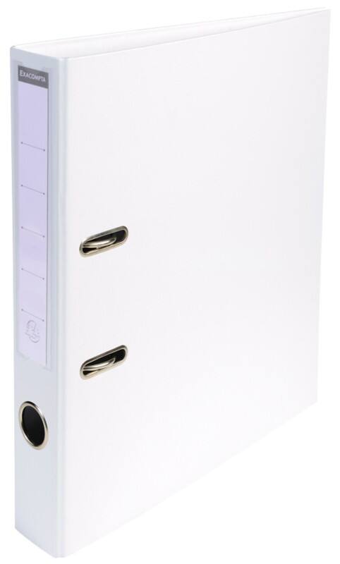 Exacompta Prem Touch Schmal Ordner DIN A4 50 mm Weiß 2 Ringe 53548E Kunststoff Hochformat  10 Stück
